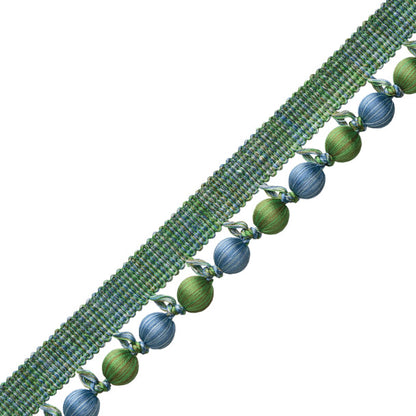 Romaunt Beaded Cord Trim by Samuel & Sons in Ophelia Emerald