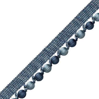 Romaunt Beaded Cord Trim by Samuel & Sons in Waterhouse Blue