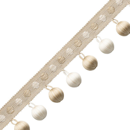 Romaunt Beaded Fringe Trim by Samuel & Sons in Boreas Oyster