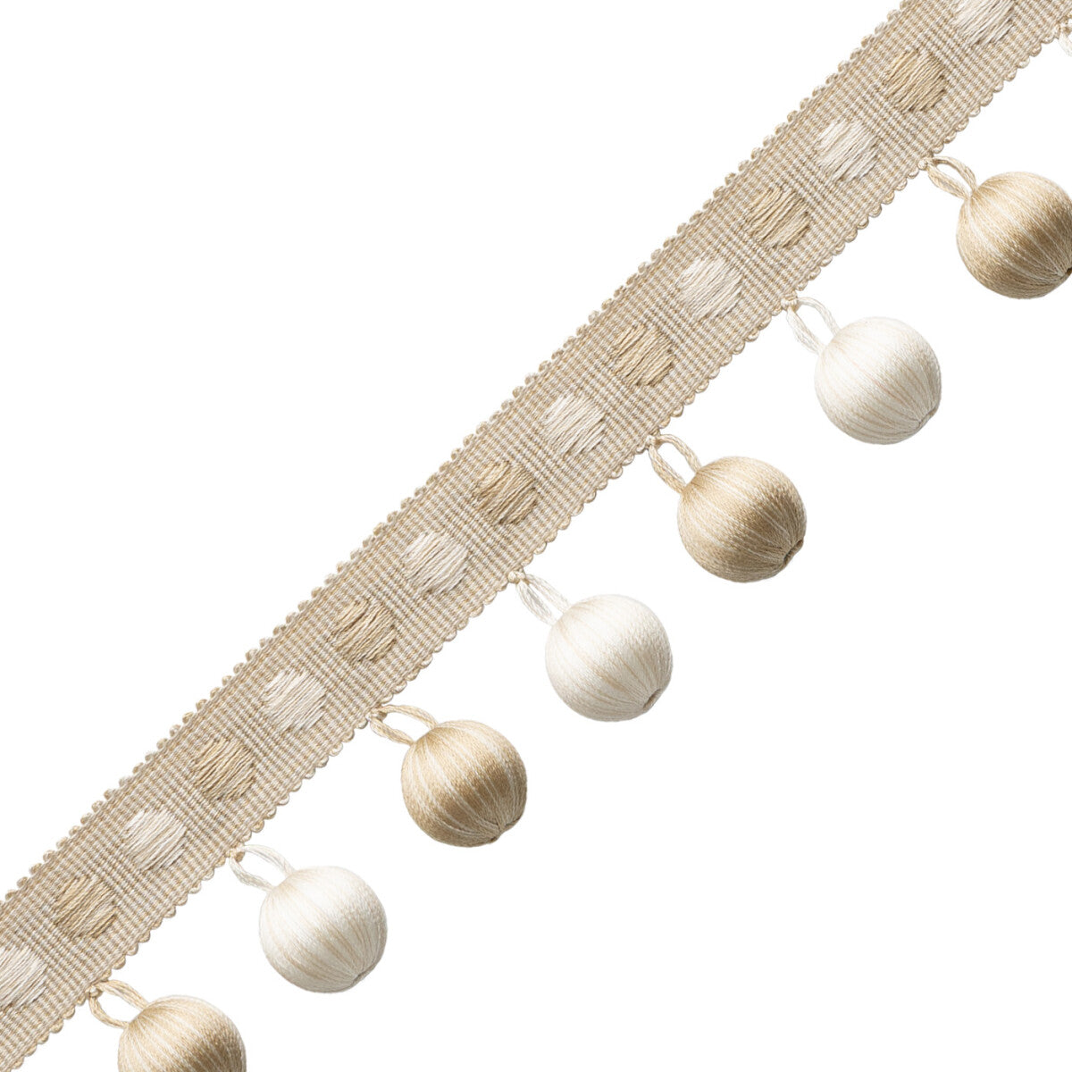 Romaunt Beaded Fringe Trim by Samuel & Sons in Boreas Oyster