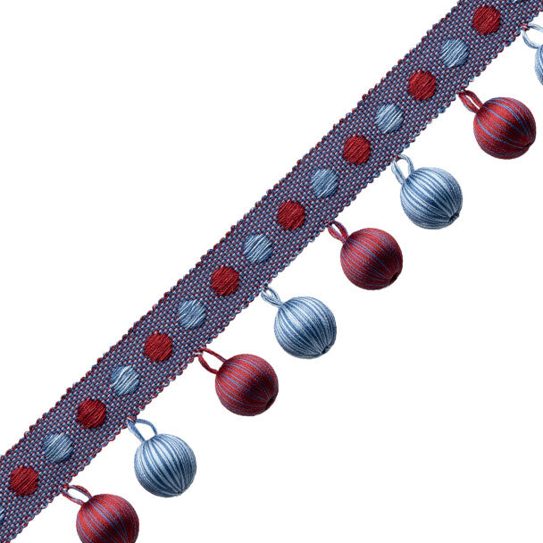 Romaunt Beaded Fringe Trim by Samuel & Sons in Proserpine Burgundy