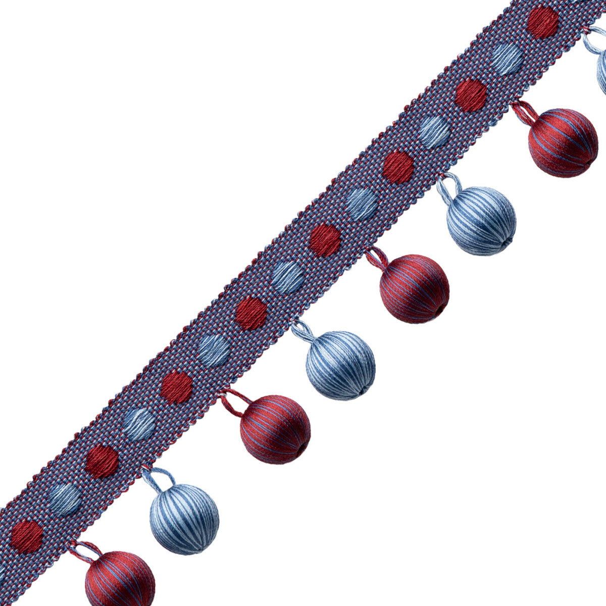 Romaunt Beaded Fringe Trim by Samuel & Sons in Proserpine Burgundy
