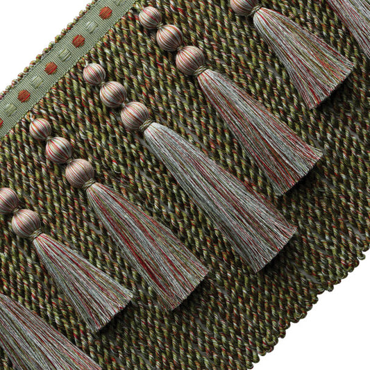 Romaunt Tasseled Bullion Fringe Trim by Samuel & Sons in Arcadia Multi
