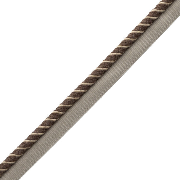 Ashton Cord With Tape Trim by Samuel & Sons in Heathcliff Brown