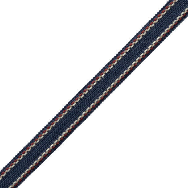 Ashton Border Trim by Samuel & Sons in Savile Navy
