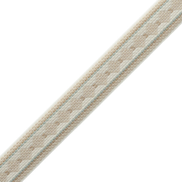 Ashton Diamond Border Trim by Samuel & Sons in Lambswool
