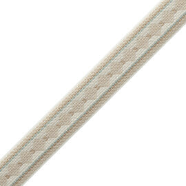 Ashton Diamond Border Trim by Samuel & Sons in Lambswool