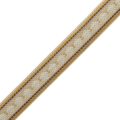 Ashton Diamond Border Trim by Samuel & Sons in Cotswold Gold