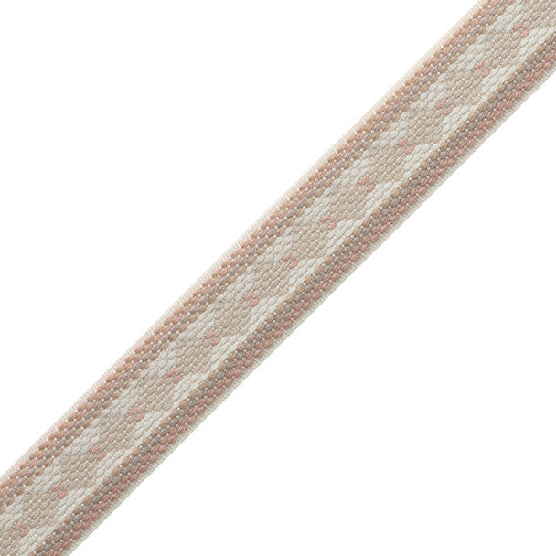 Ashton Diamond Border Trim by Samuel & Sons in Foxglove