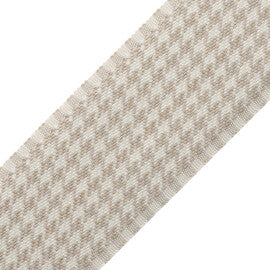 Ashton Houndstooth Border Trim by Samuel & Sons in Lambswool