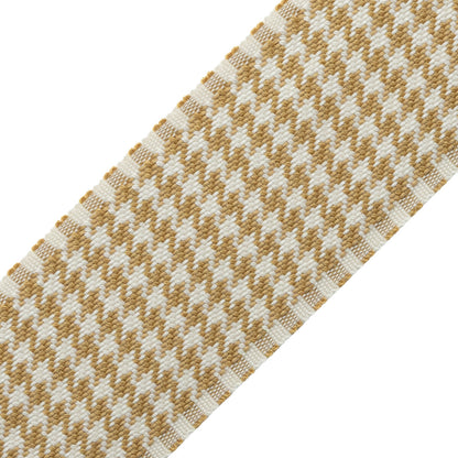 Ashton Houndstooth Border Trim by Samuel & Sons in Cotswold Gold