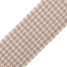 Ashton Houndstooth Border Trim by Samuel & Sons in Foxglove