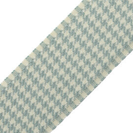 Ashton Houndstooth Border Trim by Samuel & Sons in Springhouse Mist