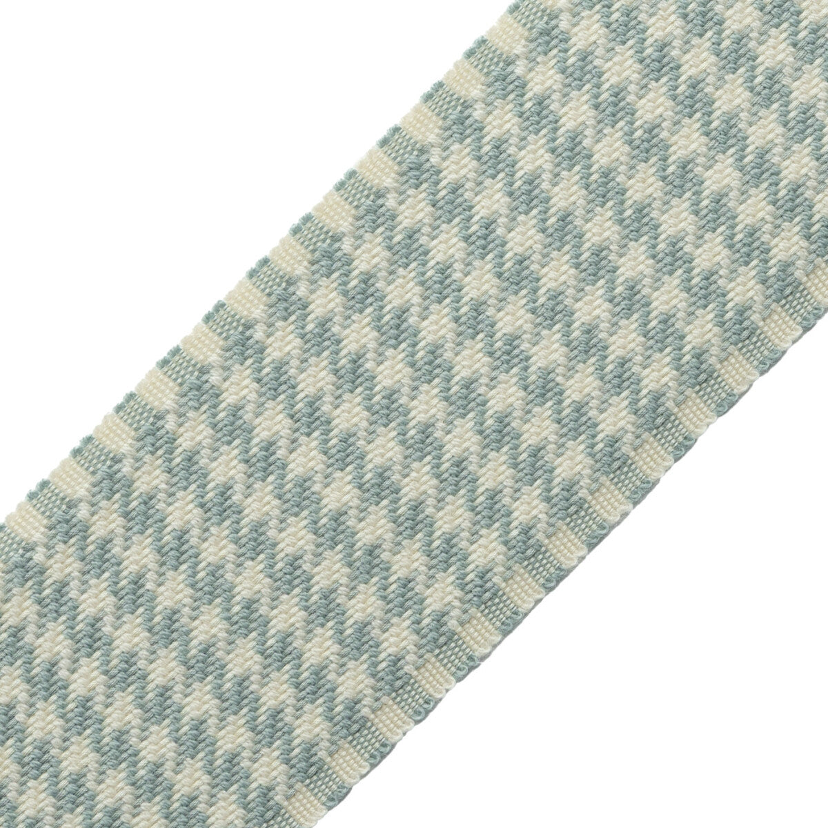 Ashton Houndstooth Border Trim by Samuel & Sons in Springhouse Mist