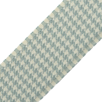 Ashton Houndstooth Border Trim by Samuel & Sons in Springhouse Mist