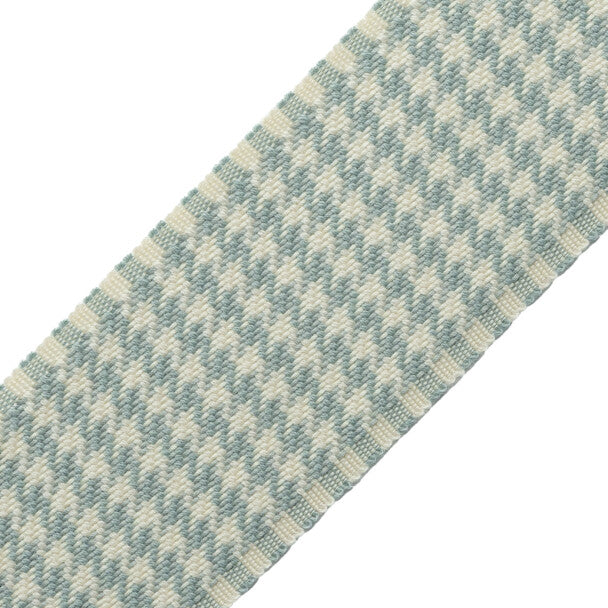 Ashton Houndstooth Border Trim by Samuel & Sons in Springhouse Mist