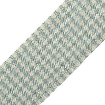 Ashton Houndstooth Border Trim by Samuel & Sons in Springhouse Mist