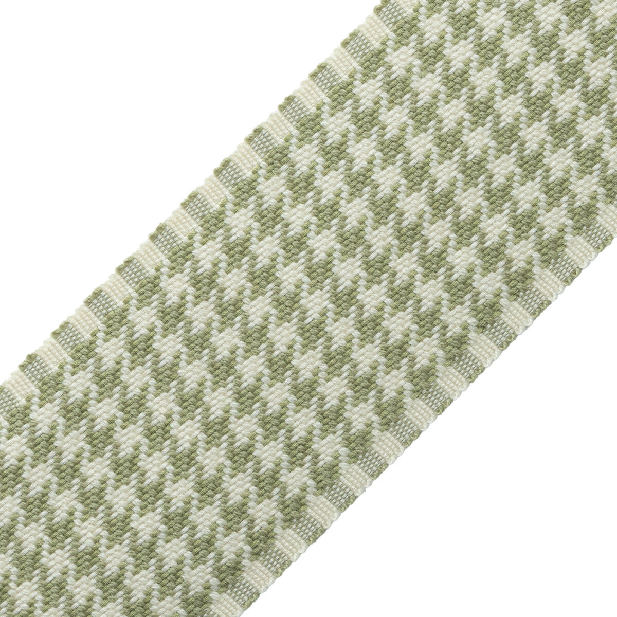 Ashton Houndstooth Border Trim by Samuel & Sons in Verdant Moor
