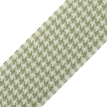Ashton Houndstooth Border Trim by Samuel & Sons in Verdant Moor