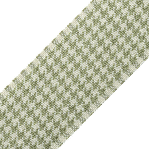 Ashton Houndstooth Border Trim by Samuel & Sons in Verdant Moor
