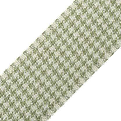 Ashton Houndstooth Border Trim by Samuel & Sons in Verdant Moor