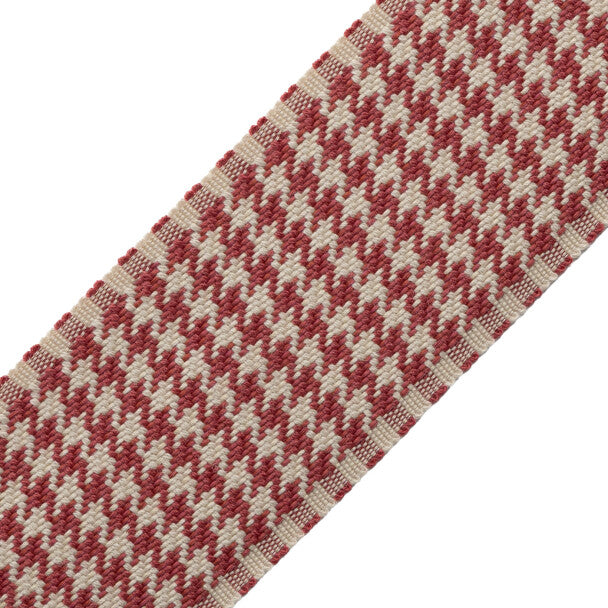 Ashton Houndstooth Border Trim by Samuel & Sons in Berrywood