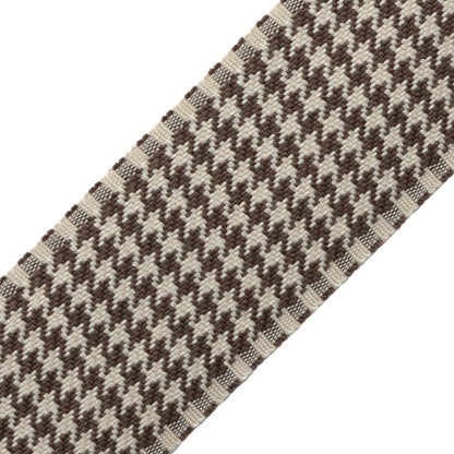 Ashton Houndstooth Border Trim by Samuel & Sons in Heathcliff Brown