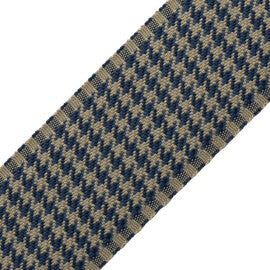 Ashton Houndstooth Border Trim by Samuel & Sons in Savile Navy