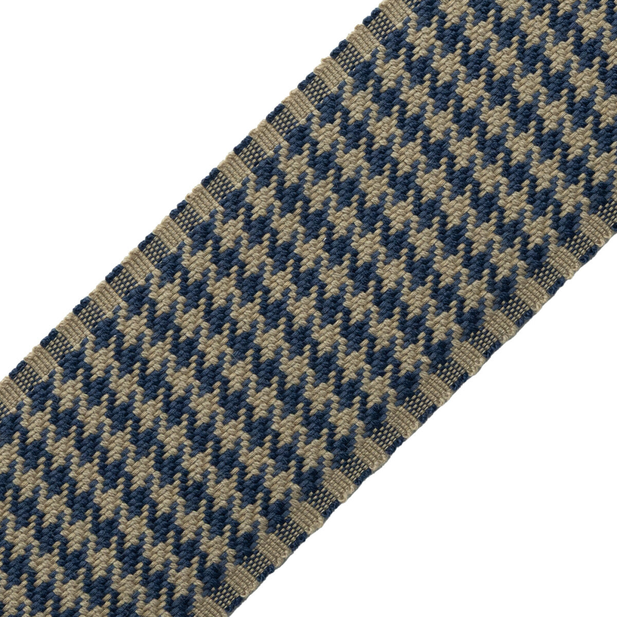 Ashton Houndstooth Border Trim by Samuel & Sons in Savile Navy