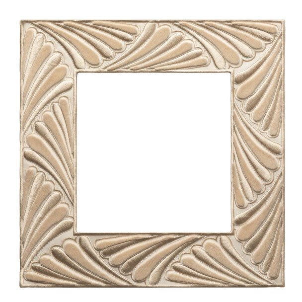 Laurentia Velvet Appliqué Trim by Samuel & Sons in Shell
