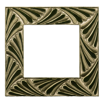Laurentia Velvet Appliqué Trim by Samuel & Sons in Moss