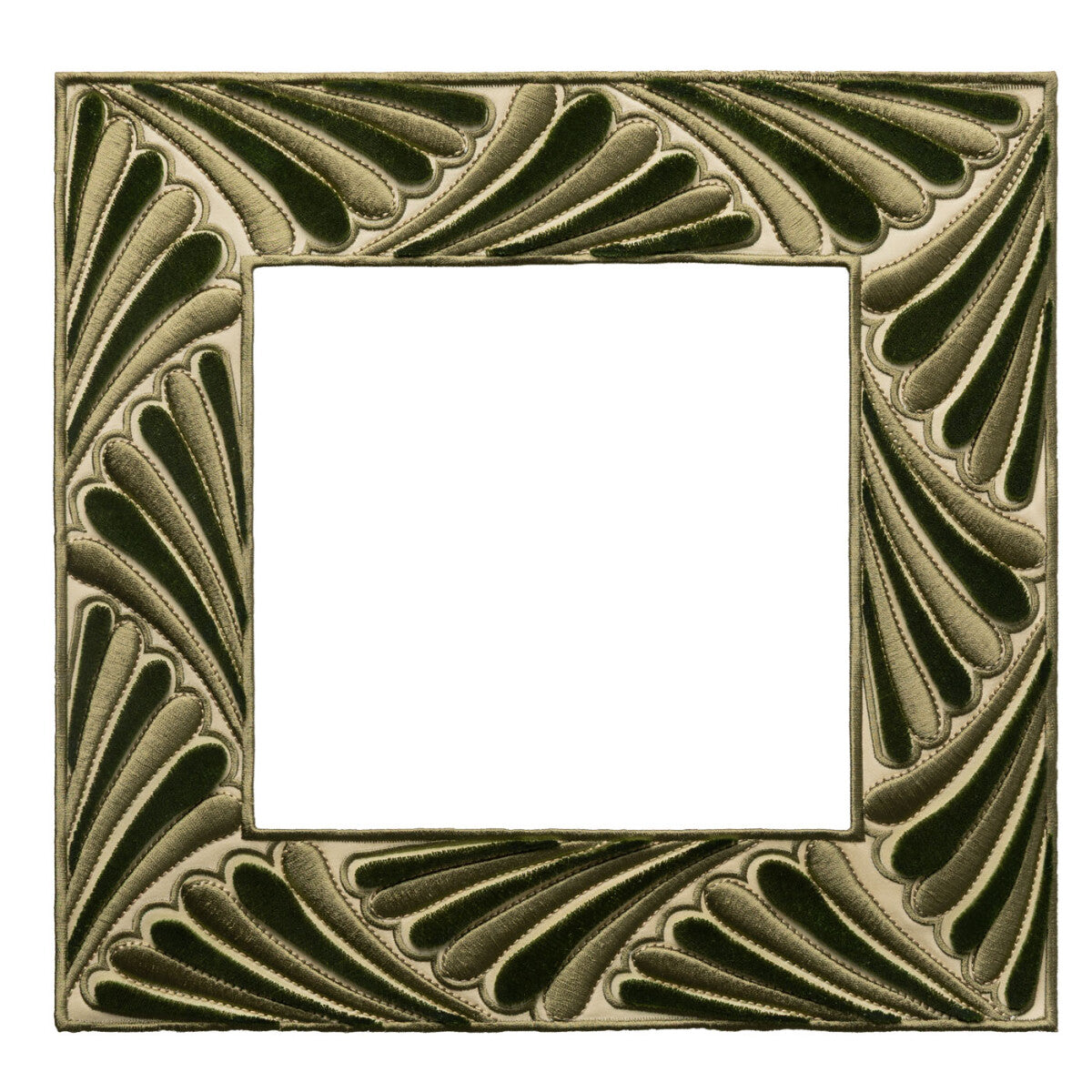 Laurentia Velvet Appliqué Trim by Samuel & Sons in Moss