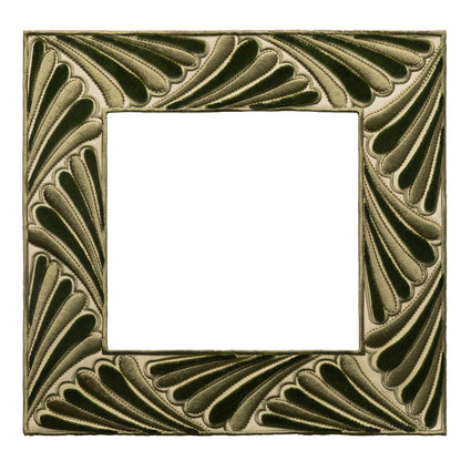 Laurentia Velvet Appliqué Trim by Samuel & Sons in Moss