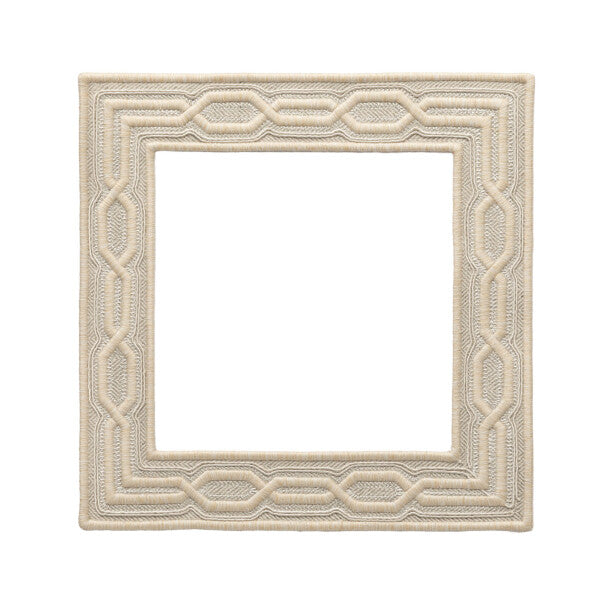 Trelliane Embroidered Appliqué Small Trim by Samuel & Sons in Ivory