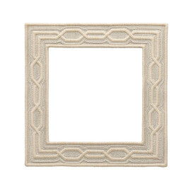 Trelliane Embroidered Appliqué Small Trim by Samuel & Sons in Ivory