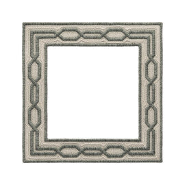 Trelliane Embroidered Appliqué Small Trim by Samuel & Sons in Sage