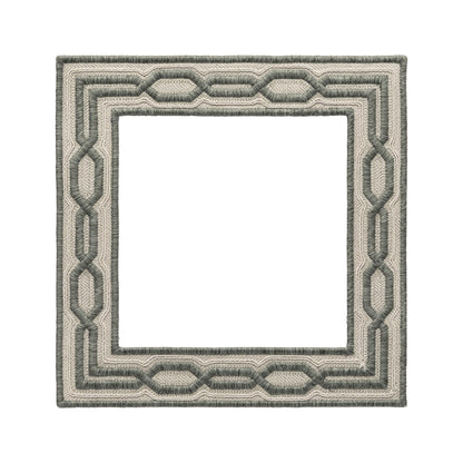 Trelliane Embroidered Appliqué Small Trim by Samuel & Sons in Sage