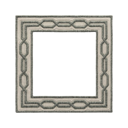 Trelliane Embroidered Appliqué Small Trim by Samuel & Sons in Sage