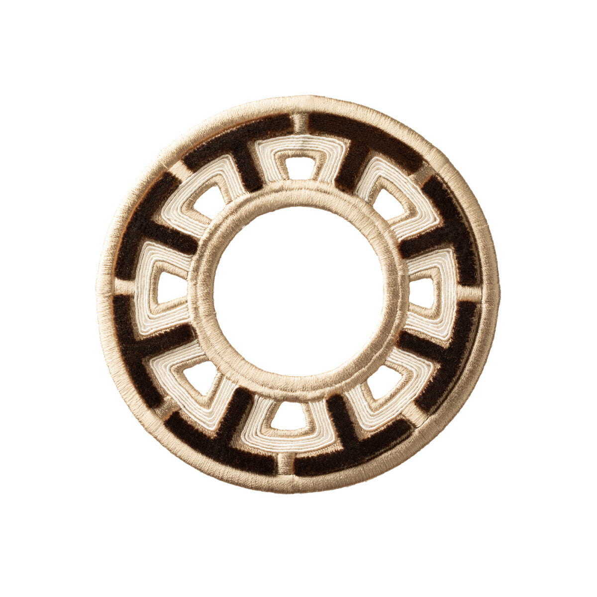 Heliara Velvet Rosette by Samuel & Sons in Walnut