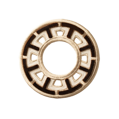 Heliara Velvet Rosette by Samuel & Sons in Walnut