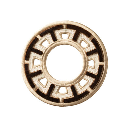 Heliara Velvet Rosette by Samuel & Sons in Walnut
