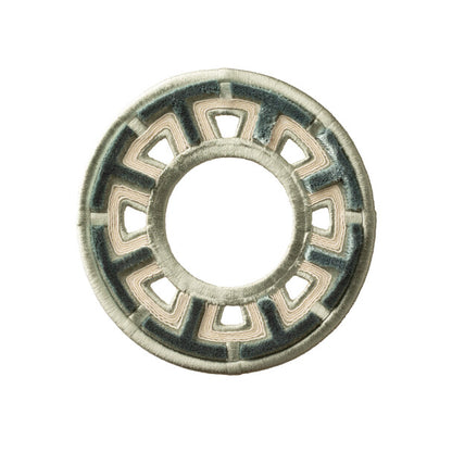 Heliara Velvet Rosette by Samuel & Sons in Patina