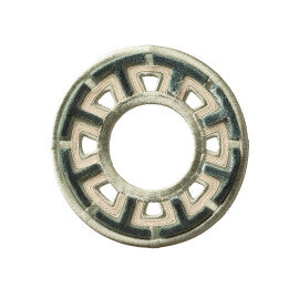Heliara Velvet Rosette by Samuel & Sons in Patina