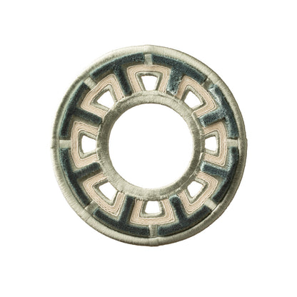 Heliara Velvet Rosette by Samuel & Sons in Patina