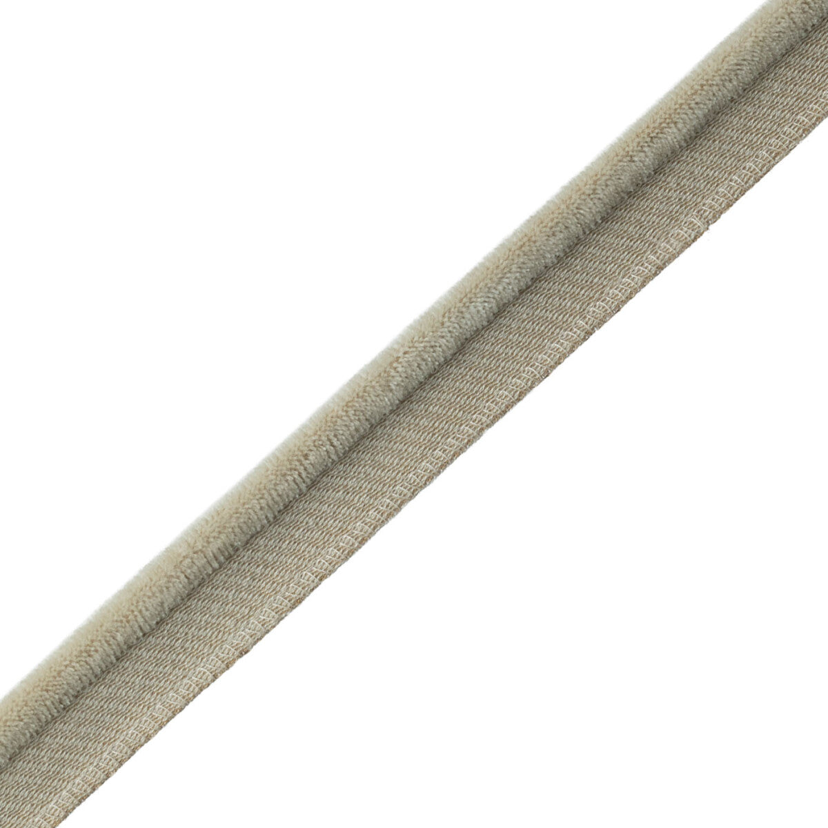 Evienne Silk & Wool Piping Trim by Samuel & Sons in Ivory, CT-62103-02, swatch