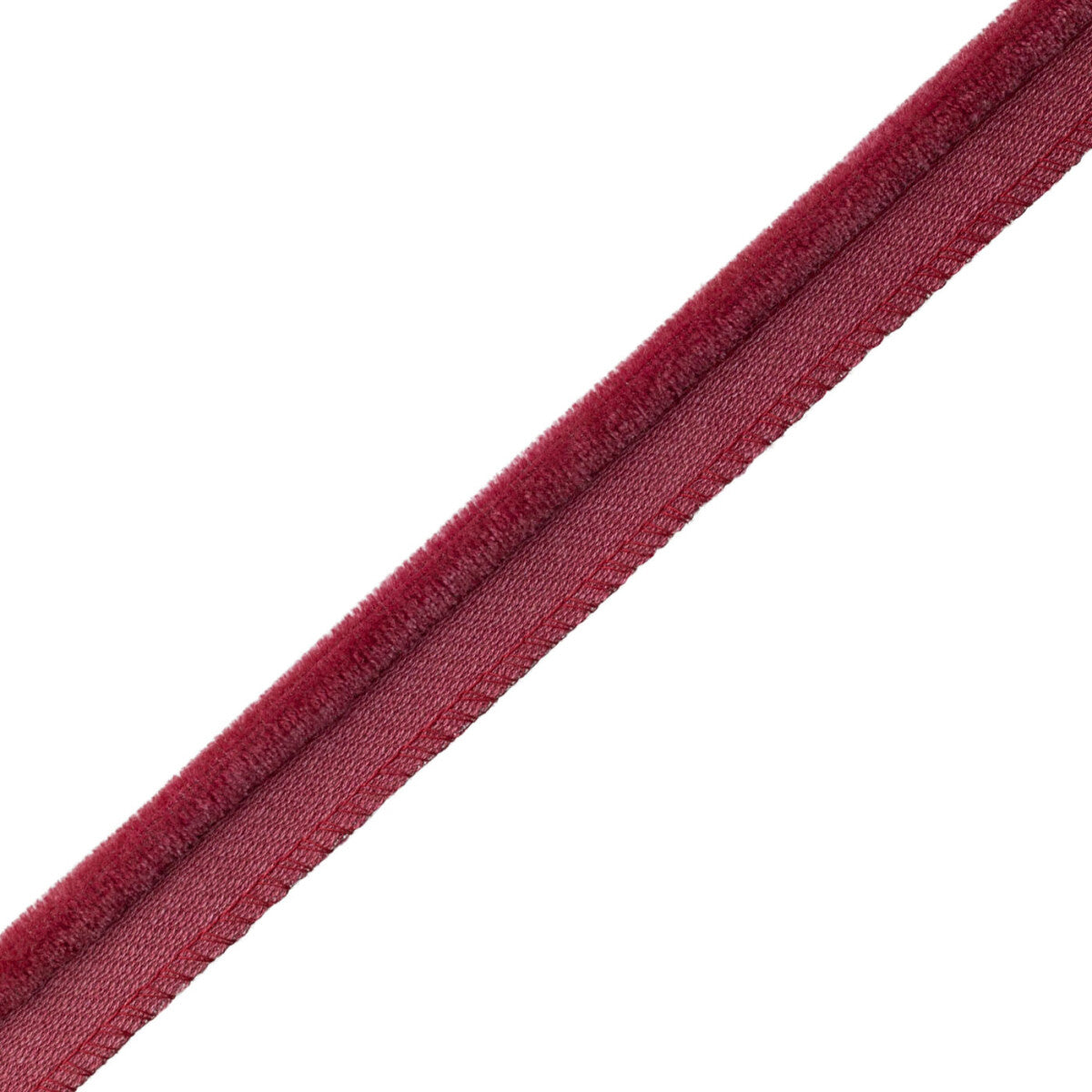 Evienne Silk & Wool Piping Trim by Samuel & Sons in Raspberry, CT-62103-13, swatch