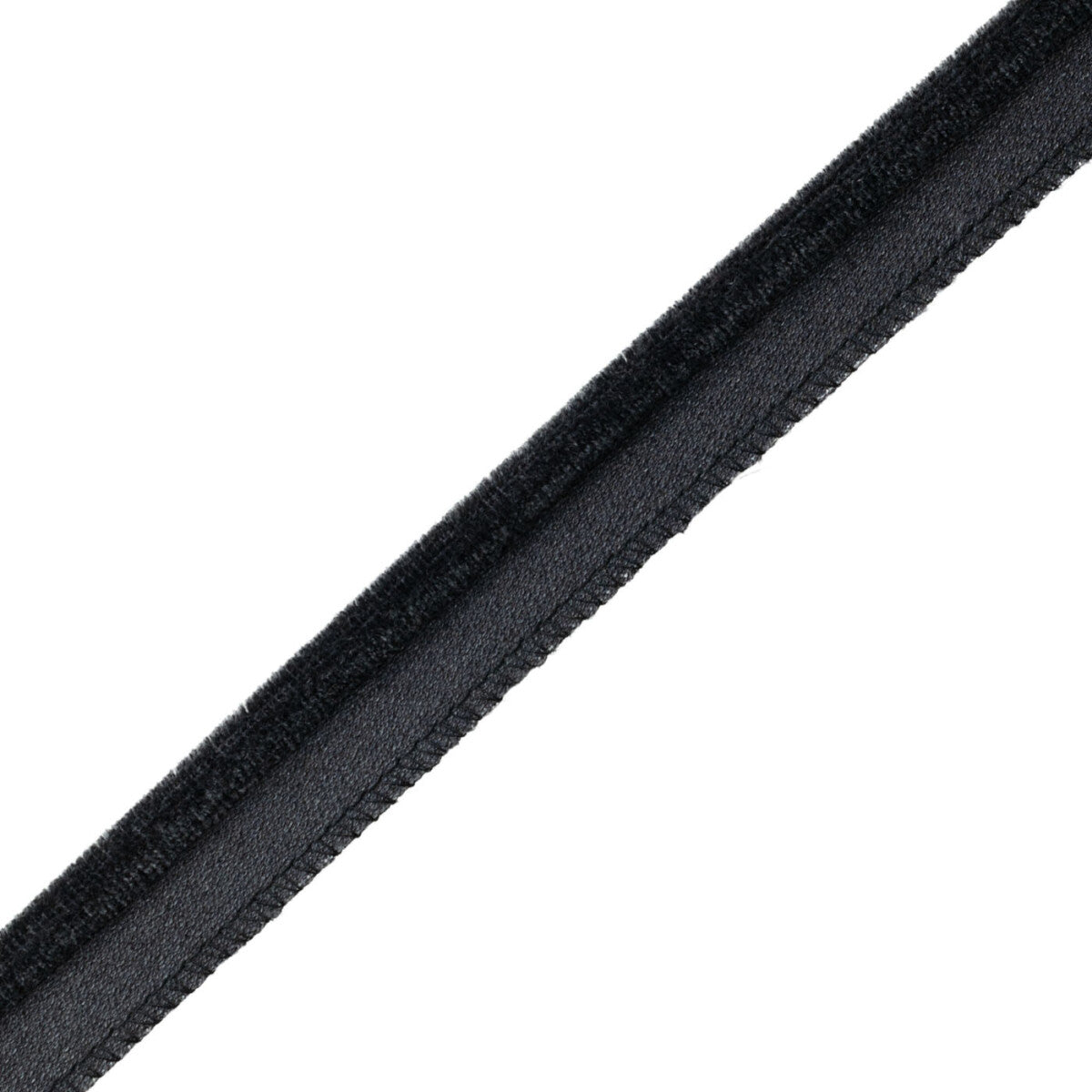 Evienne Silk & Wool Piping Trim by Samuel & Sons in Carbon, CT-62103-33, swatch