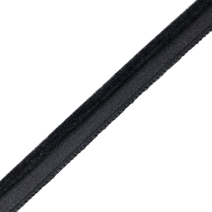 Evienne Silk & Wool Piping Trim by Samuel & Sons in Carbon, CT-62103-33, swatch