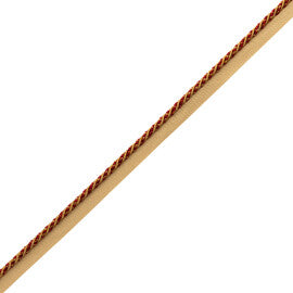 Katerina Cord With Tape Trim by Samuel & Sons in Gilded Vermillion