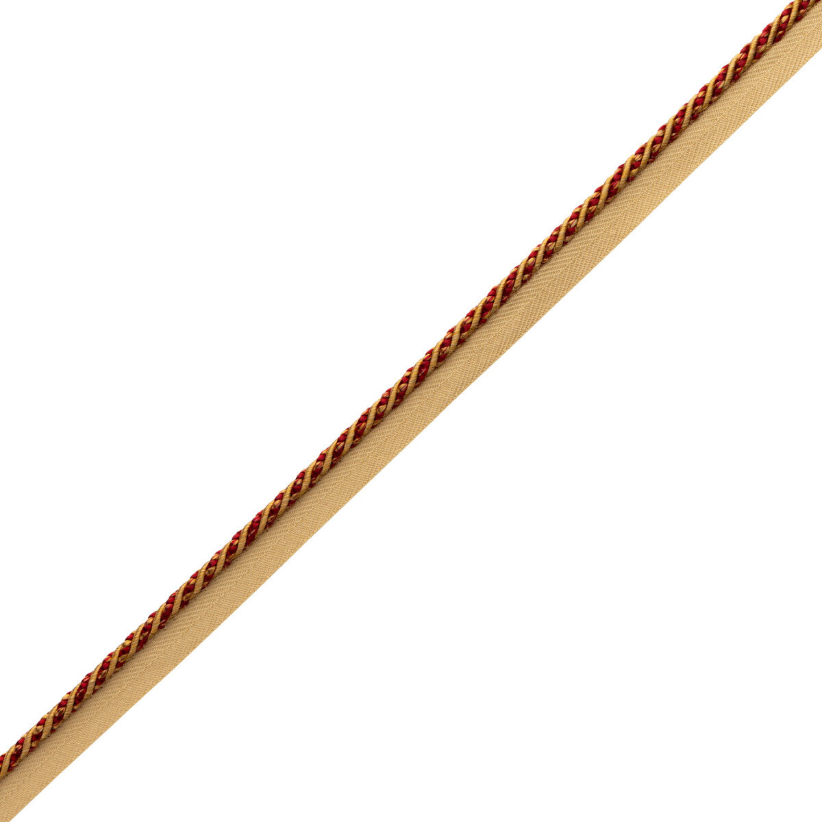 Katerina Cord With Tape Trim by Samuel & Sons in Gilded Vermillion